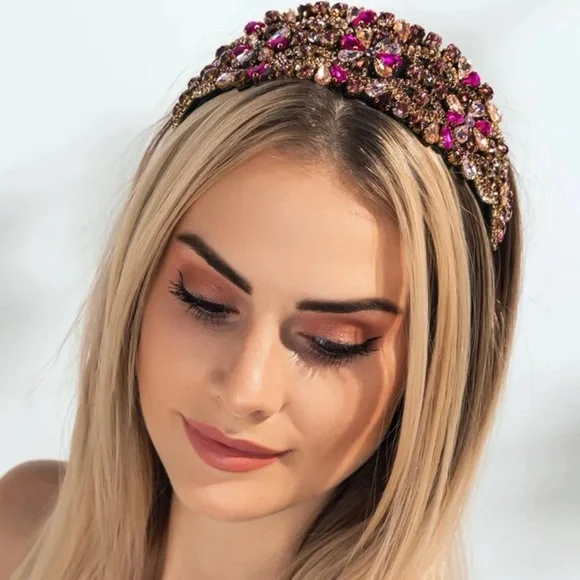 Jeweled headbands Rhinestone Decor - Picture 5 of 6